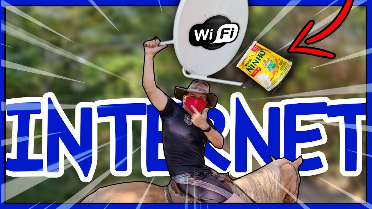 INTERNET NA LATA ILIMITADA NO MATO? Antena rural caseira MELHORE SEU SINAL! Volta GAMBITECH!