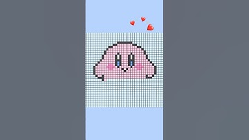 pixel art kirby #art #draw #howtodraw #shorts