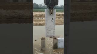 Precast Slabs Installation - Hydraulic Pile Driver