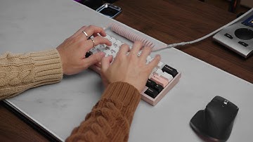 Polaris with lubed Black Gateron Inks Typing Sounds ASMR