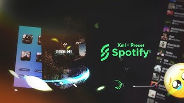 Spotify Micku Lyrics Alight Motion XML- Preset  | Instagram Trending Reels Video Editing