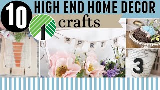 10 EASY (SPRING) Home Decor Crafts on a Dollar Tree  Budget