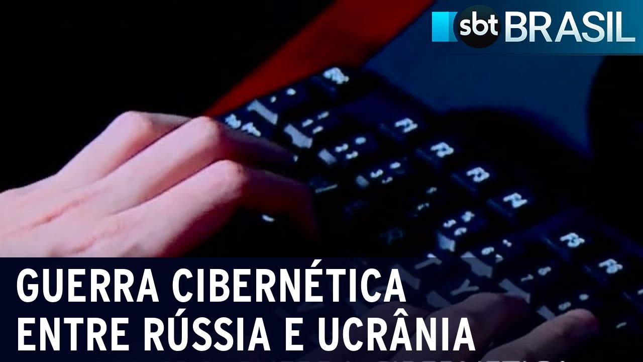 Rússia e Ucrânia utilizam hackers para invadir sites e sistemas | SBT Brasil (28/02/22)