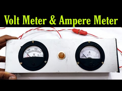 Voltmeter and Ammeter connection | Ghar par Voltmeter and Ampere meter kaise lagaye | YK