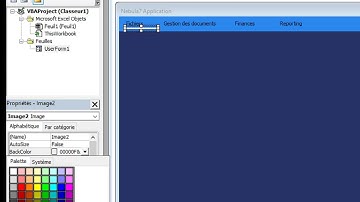 Excel VBA - MasterClasse Userform Part 01: Création barre de menu.
