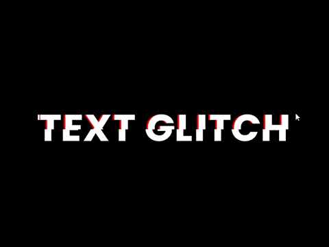 Text Glitch Effect Using HTML and CSS easy || BK Creative YT