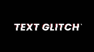 Full Text Glitch Effect Using HTML and CSS easy || BK Creative YT News