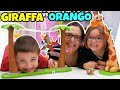 GIRA GIRAFFA 🦒 vs ORANGO 🦧 SALTERINO Challenge Famiglia GBR