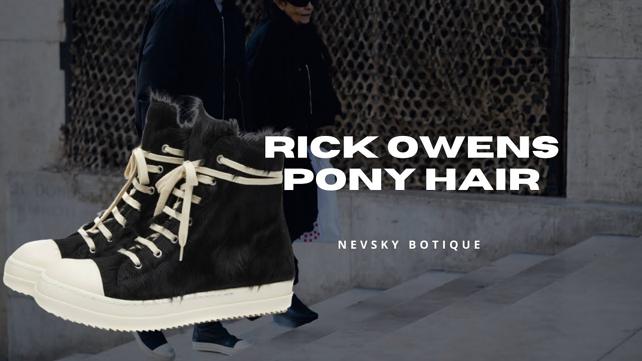 Rick Owens Pony Hair Ramones Unboxing [ ENG ] - YouTube