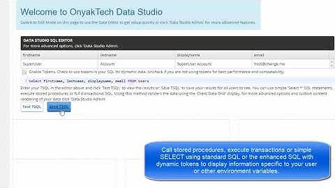 DNN - OnyakTech Data Studio 9.0 SQL Editor
