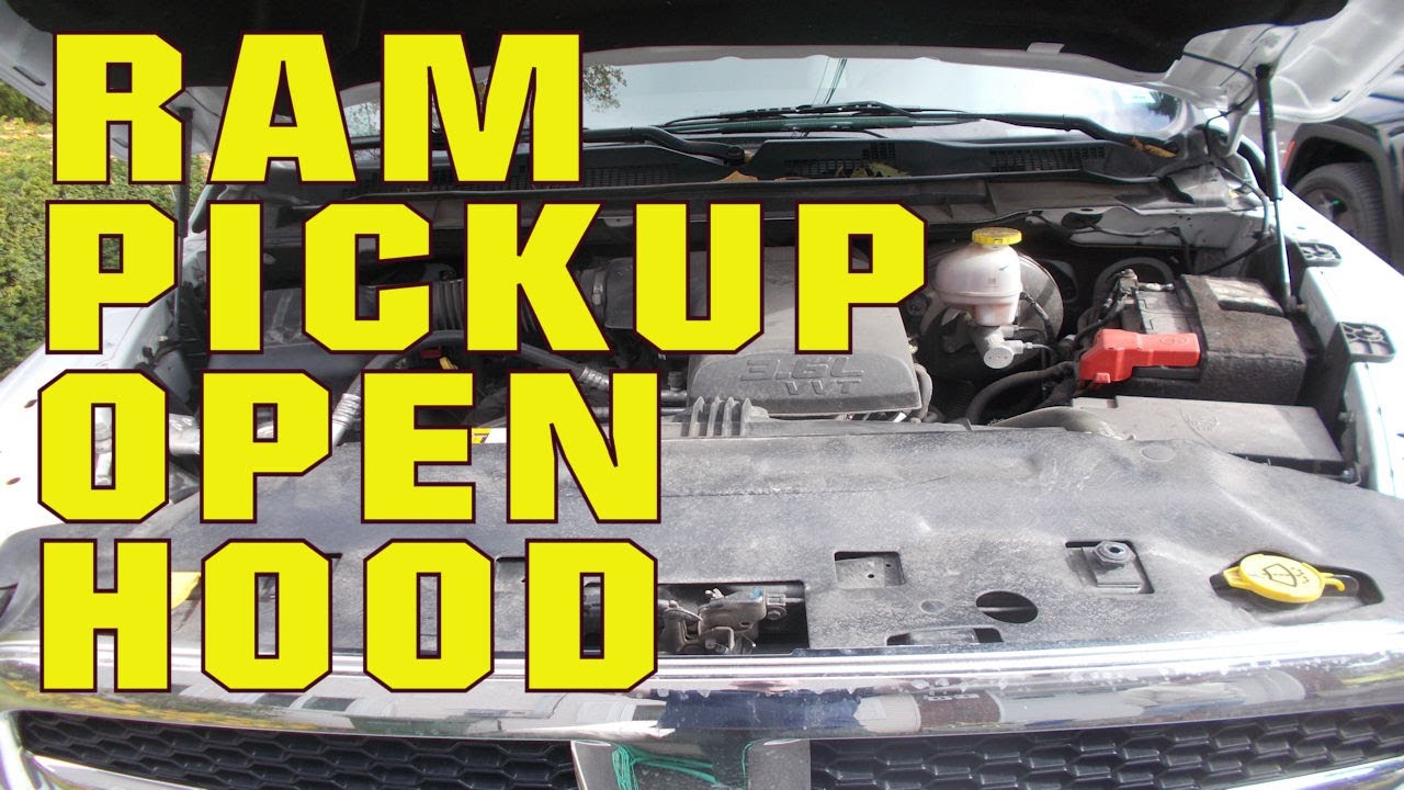 How to open the hood on a Ram Pickup
