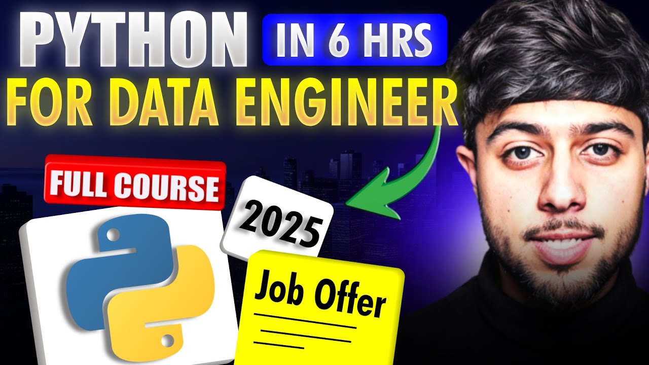 Python Full Course For Data Engineers [6+ HOURS] - YouTube