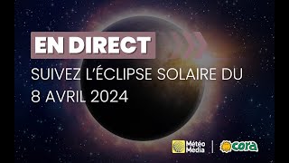 Thumbnail for Éclipse solaire totale du 8 avril: diffusion en direct du phénomène | MétéoMédia