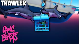 NEW MAP - TRAWLER Gang Beasts PS4 Funny Moments #34