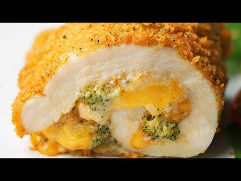 Video: Chicken Breast Roll With Melted Cheese And Honey Agarics