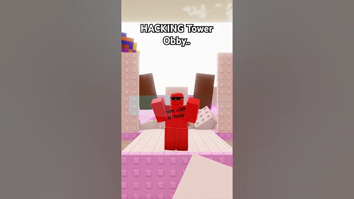 Hack TROLLING in Tower Obby.. #roblox #hacker #funny #trolling #c00lkidd #shorts