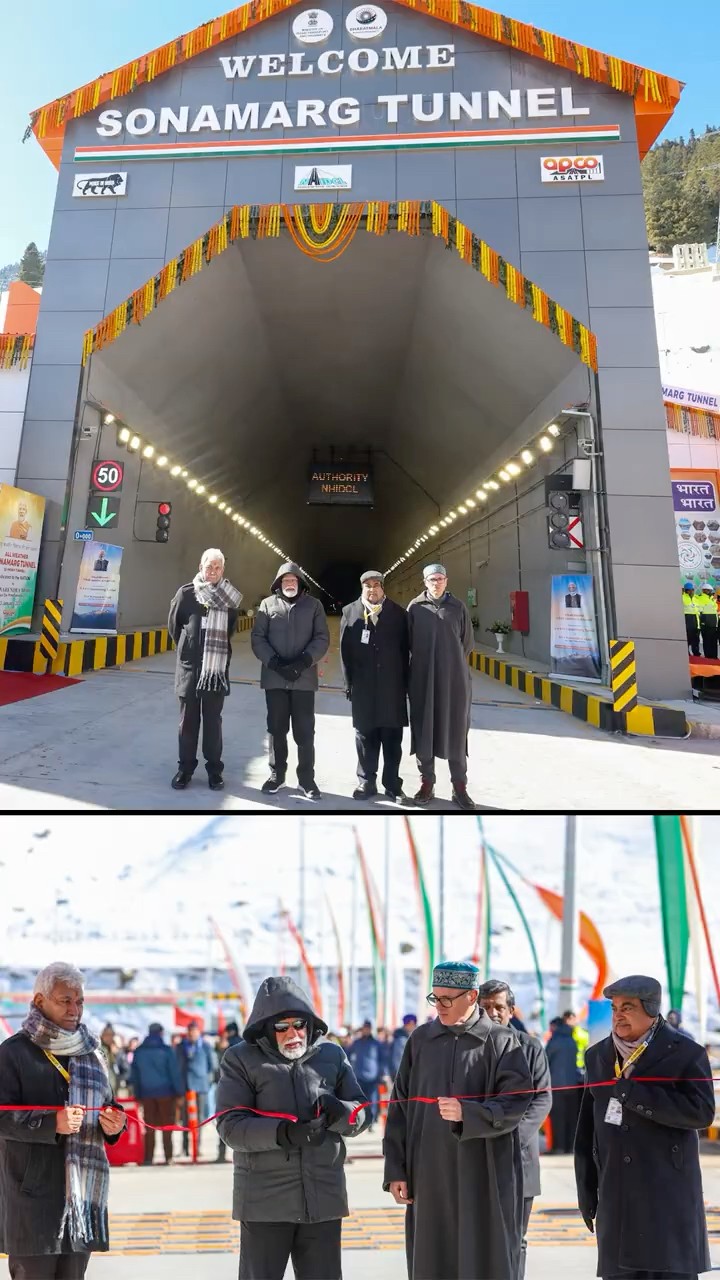 PM Modi inaugurates Sonamarg Tunnel in Jammu and Kashmir | #shorts