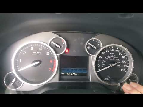 how to reset oil change message on a 2017 Toyota Tundra