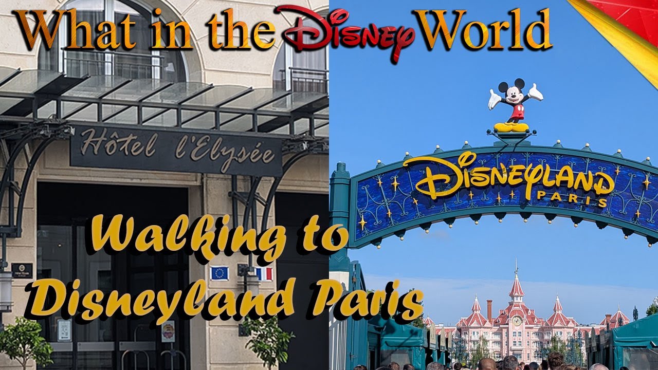 Walking from Hotel l'Elysee in Val D'Europe to Disneyland Paris