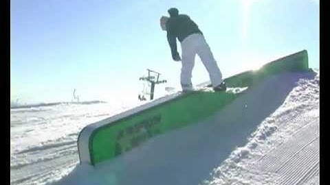 How to do a frontside boardslide on a snowboard