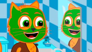 Família de Gatos - Creme facial Desenho Animado em Português Brasil