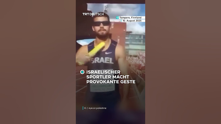 Israelischer Sportler macht provokante Geste