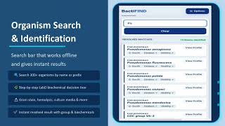 Search Organisms and Infections.BactiFIND App Link - https://bactifind.netlify.app screenshot 2