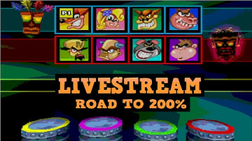 Crash Bash PS1 Gameplay 100% Run Livestream PART 2