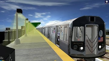 [OBND] openBVE RP Multiplayer Metro Subway Simulator:(M)71st Forest Hills with Track Scenario