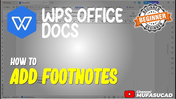 WPS Office Docs How To Add Footnotes