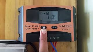 برمجة و ربط منظم طاقة شمسية  راجي 501 النوع الاصلي Raggie solar charge controller programing