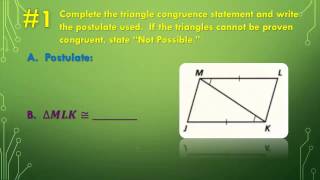 6D Day 1   Triangle Congruence