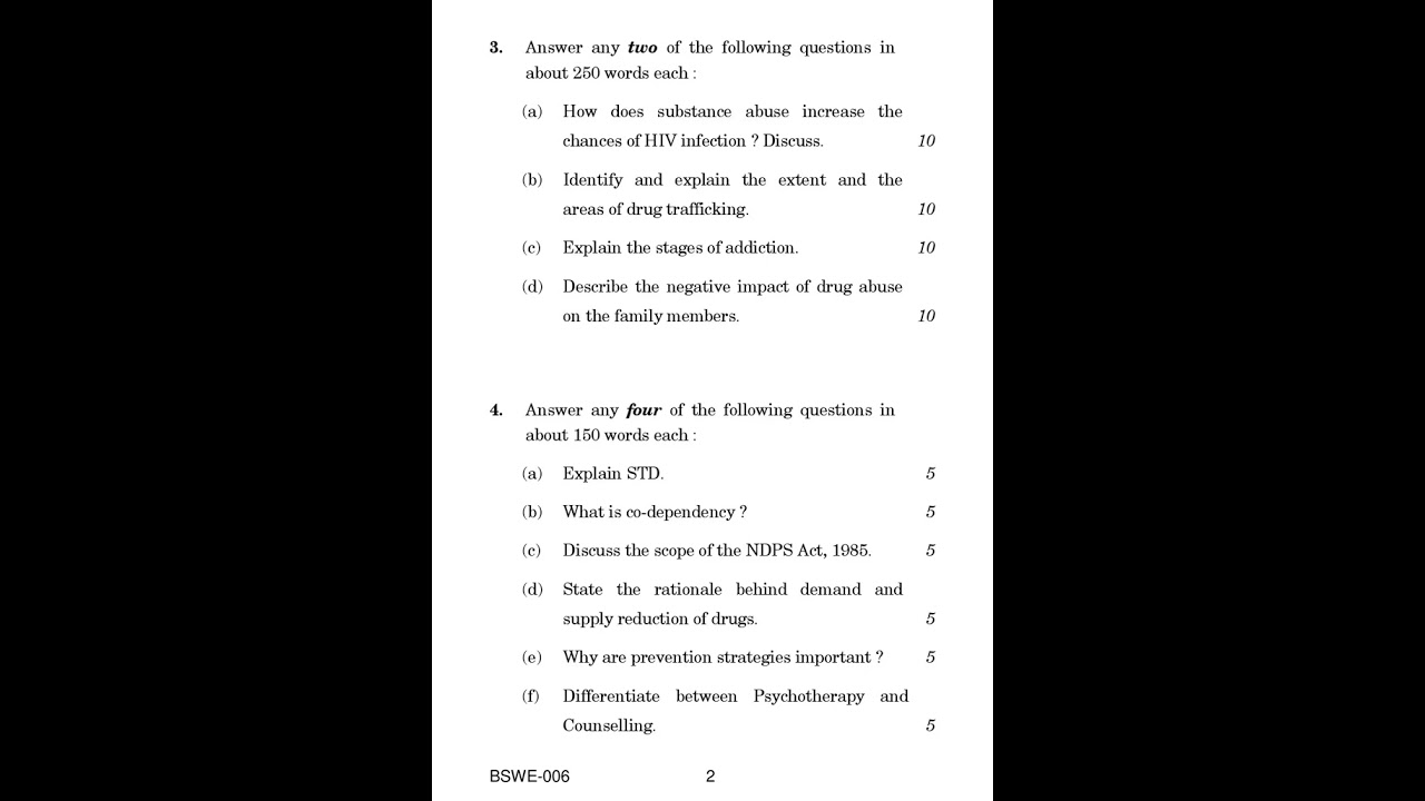 BSWE - 006  June 2022 Question Paper