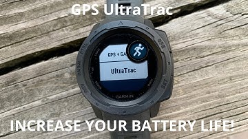 Garmin Instinct. Increase your BATTERY LIFE using the UltraTrac GPS setting on any Activity!