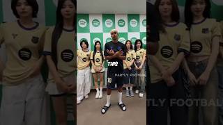 Barcelona Players Meet South Korean Idols