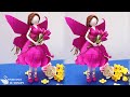 Crepe paper flower fairy doll tutorial | Tutorial de muñeca de hadas de flores de papel crepé