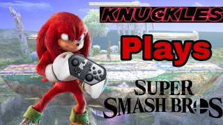 I'M GOING TO TRY AND BEAT SONIC! Movie Knuckles Plays Smash Bros Part 1