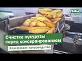 Линия подготовки кукурузы к заморозке или консервированию