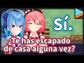 ¿Suisei y Miko se han escapado de casa? | Hololive en español