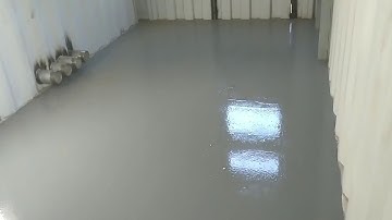 Epoxy floor for shipping container