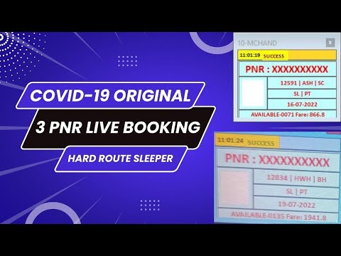 3 pnr live booking sleeper fastest tatkal software covid 19 original