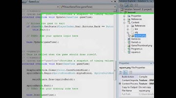 XNA Tutorial Move a sprite and Keyboard Lesson 4 Part1