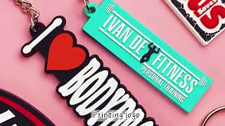 Factory wholesale 2D/3D soft pvc keyring custom logo Key chain silicone rubber Keychain screenshot 5
