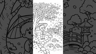 🌳 FREE Tree Coloring Page for Kids! 🎨 Download & Color | Fun Nature Activity #shorts#kids#kidsvideo