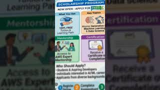 Top Students Get Fully Funded Nanodegree Free #shorts #amazonscholarship #aijobs