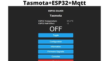 Use of Tasmota with ESP32+Mqtt