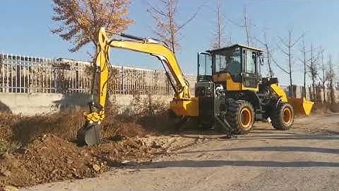 luzun multi function backhoe loader
