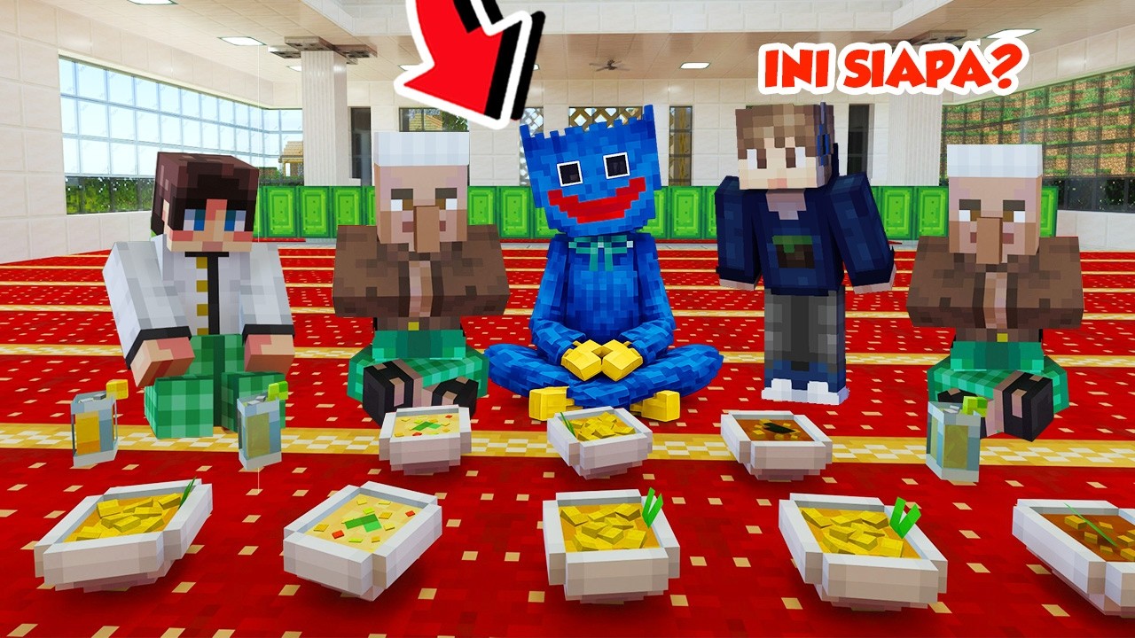 KITA BERBAGI TAKJIL KE WARGA DI MINECRAFT!!! - SURVIVAL BERAK 2026 #2