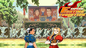 Capcom Figthing Evolution Chun-li and Karin Playthrough