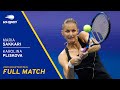 Maria Sakkari vs Karolina Pliskova Full Match | 2021 US Open Quarterfinal